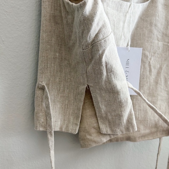 Mill & Moss Spruce Cropped Tank Top with Ties- NWT - Size Small - Picture 4 of 7